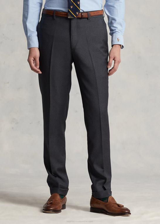 mellemgrå Mænd Ralph Lauren slim fit uld twill bukser Z426B735