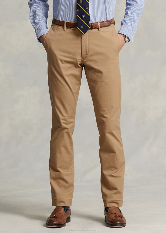 montana kaki Mænd Ralph Lauren stretch slim fit chinobukser Z426B474