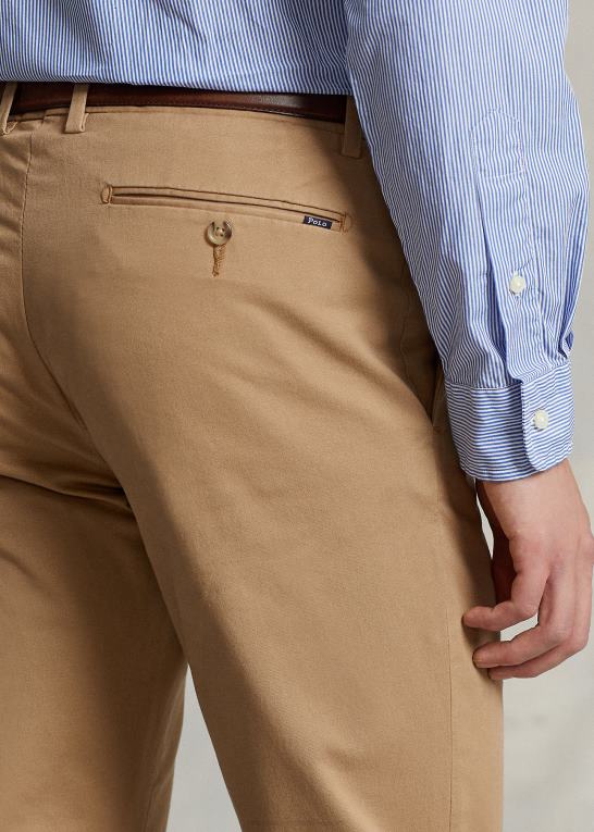 montana kaki Mænd Ralph Lauren stretch slim fit chinobukser Z426B474