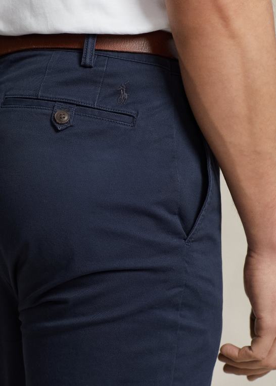 nautisk blæk Mænd Ralph Lauren stræk chinobukser med klassisk pasform Z426B1862