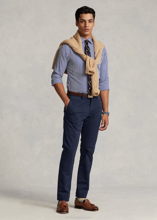 nautisk blæk Mænd Ralph Lauren vaskede stretch chinobukser alle pasform Z426B8395