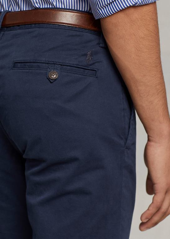 nautisk blæk Mænd Ralph Lauren vaskede stretch chinobukser alle pasform Z426B8395