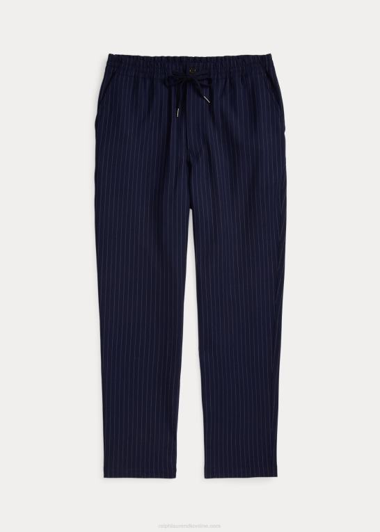 navy nålestribe Mænd Ralph Lauren Neale Prepster klassiske bukser med konisk pasform Z426B859