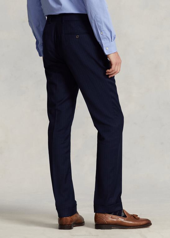 navy nålestribe Mænd Ralph Lauren nålestribet jakkesæt i uld Z426B8600