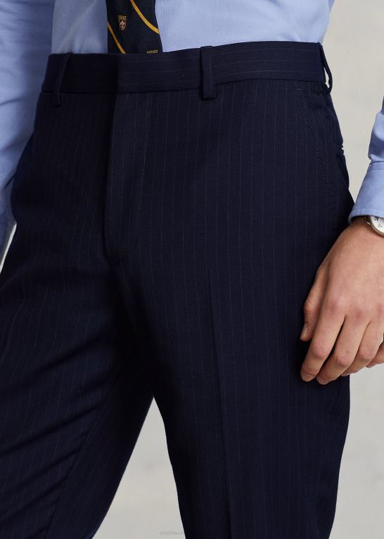 navy nålestribe Mænd Ralph Lauren nålestribet jakkesæt i uld Z426B8600