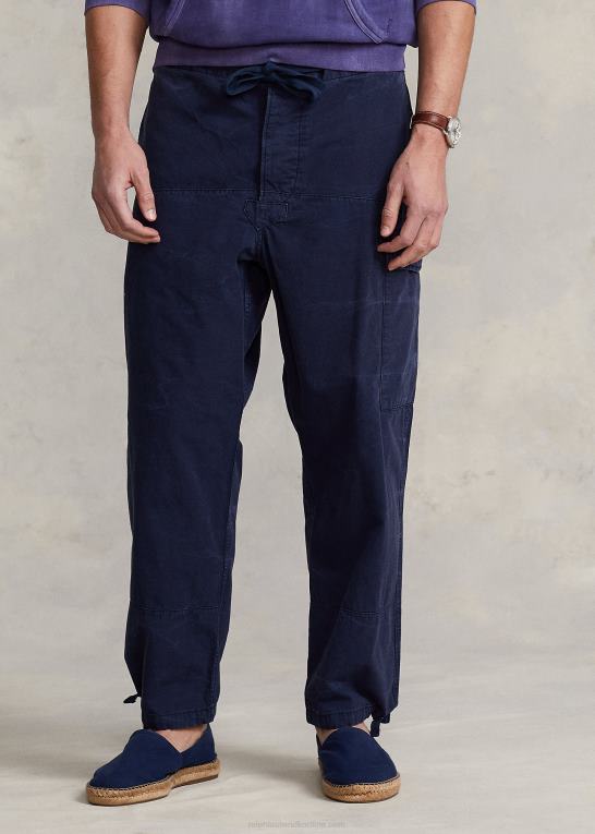 newport flåde Mænd Ralph Lauren afslappet pasform canvas cargo bukser Z426B1054