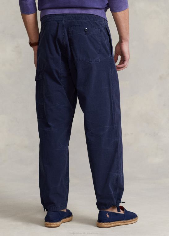 newport flåde Mænd Ralph Lauren afslappet pasform canvas cargo bukser Z426B1054