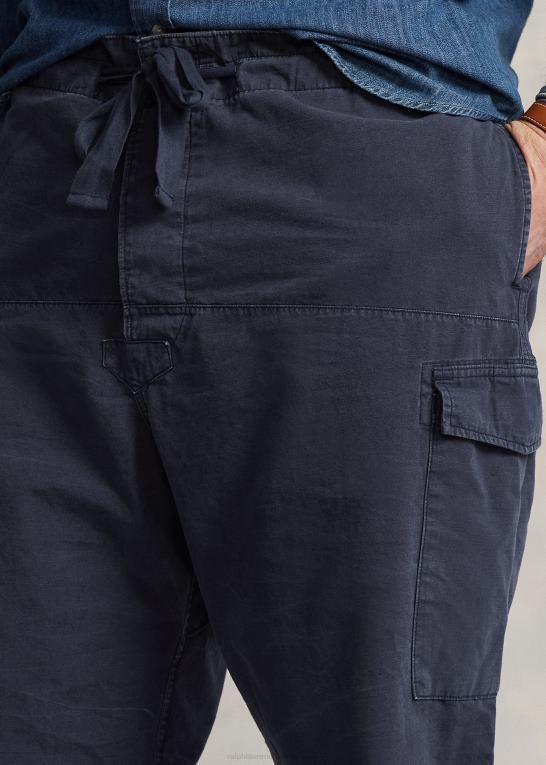 newport flåde Mænd Ralph Lauren afslappet pasform canvas cargo bukser Z426B1356