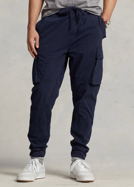 newport flåde Mænd Ralph Lauren klassiske cargobukser i poplin med tilspidset pasform Z426B596