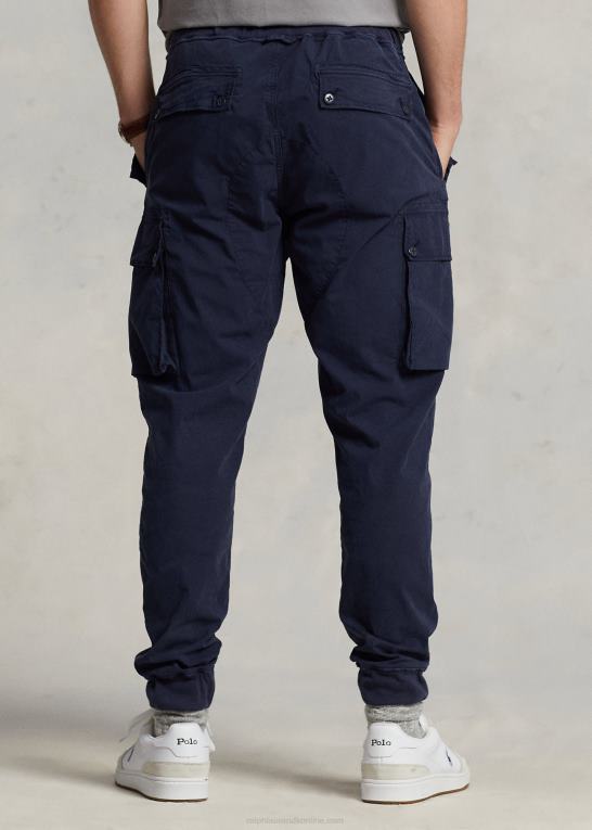 newport flåde Mænd Ralph Lauren klassiske cargobukser i poplin med tilspidset pasform Z426B596