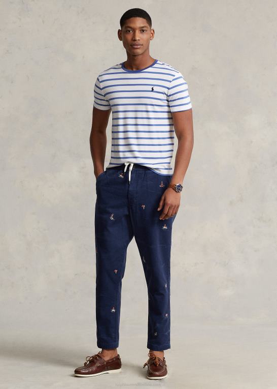 newport flåde/taktisk Mænd Ralph Lauren polo prepster chinobukser med klassisk pasform Z426B8618