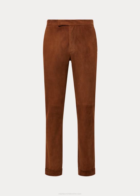 ny bleg rødbrun Mænd Ralph Lauren bukser i ruskind Z426B1246