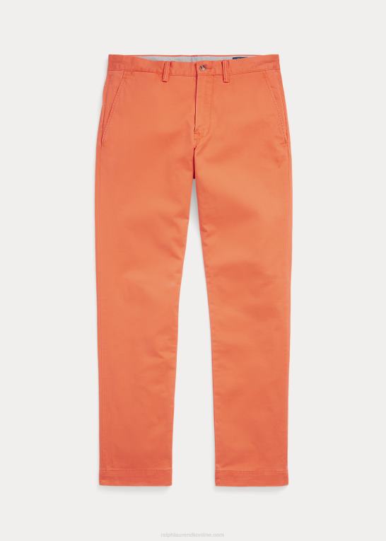 optisk orange Mænd Ralph Lauren vaskede stretch chinobukser alle pasform Z426B8391