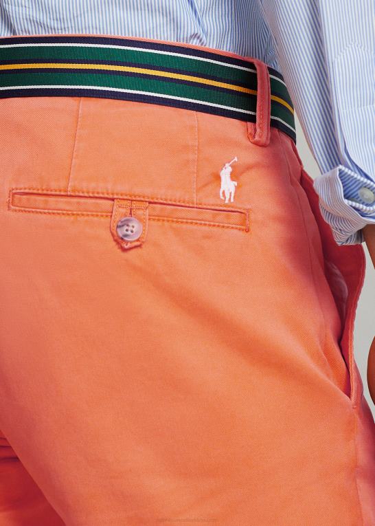 optisk orange Mænd Ralph Lauren vaskede stretch chinobukser alle pasform Z426B8391