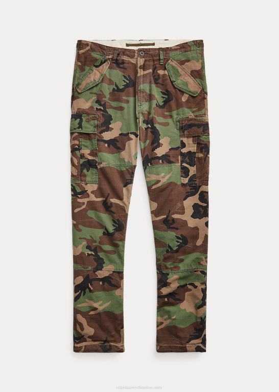 overskydende camo Mænd Ralph Lauren klassisk pasform canvas cargobukser Z426B1394