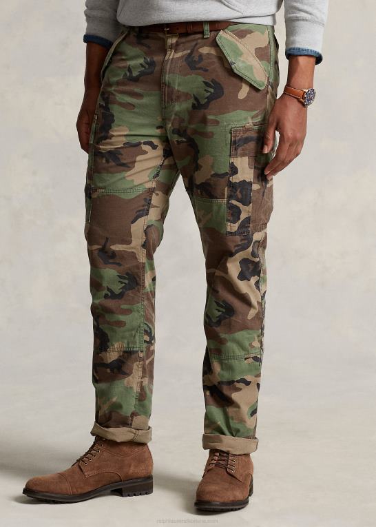 overskydende camo Mænd Ralph Lauren klassisk pasform canvas cargobukser Z426B1394