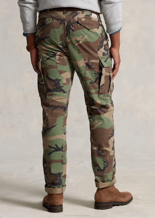 overskydende camo Mænd Ralph Lauren klassisk pasform canvas cargobukser Z426B1394