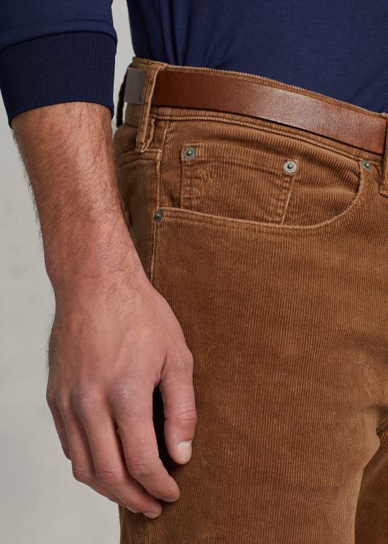 sepia Mænd Ralph Lauren varick slim lige fløjlsbukser Z426B1928