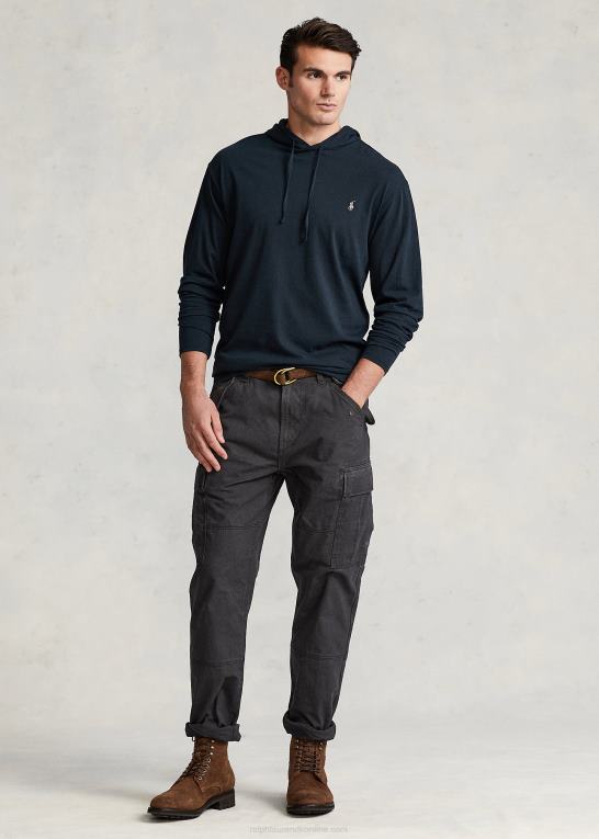 småsten sort Mænd Ralph Lauren klassisk pasform canvas cargobukser Z426B8396
