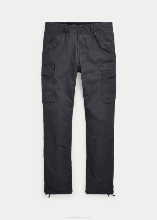 småsten sort Mænd Ralph Lauren klassisk pasform canvas cargobukser Z426B8396