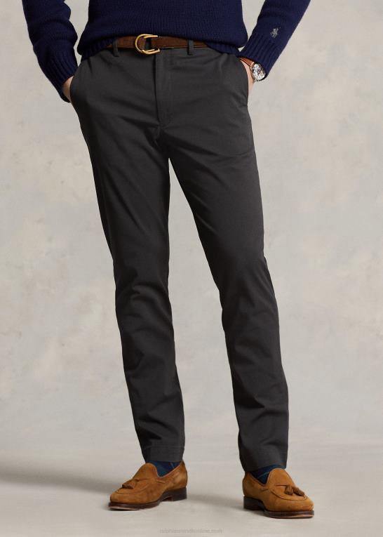 småsten sort Mænd Ralph Lauren lige fit stretch chinobukser Z426B739