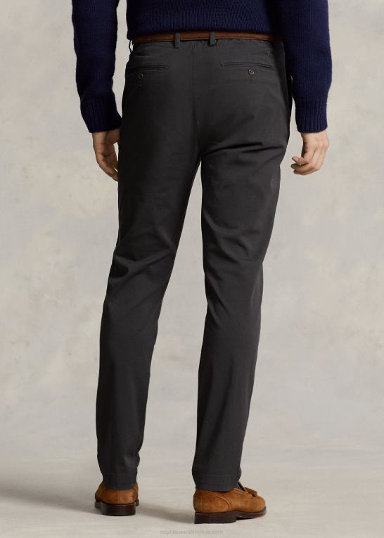 småsten sort Mænd Ralph Lauren lige fit stretch chinobukser Z426B739