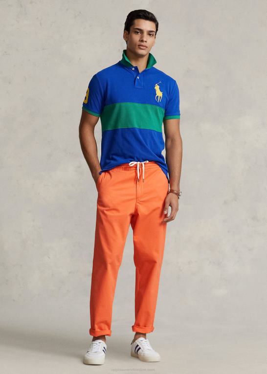 sommer koral Mænd Ralph Lauren polo prepster chinobukser med klassisk pasform Z426B577