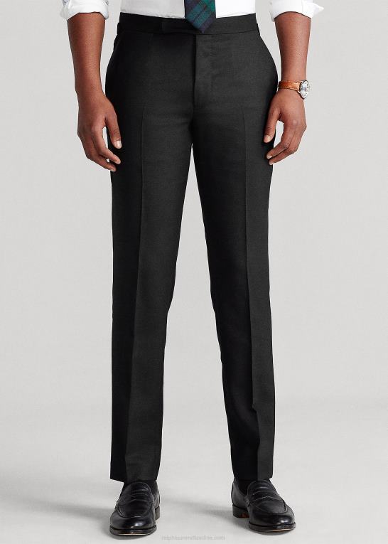 sort Mænd Ralph Lauren uld oxford jakkesætsbuks Z426B713