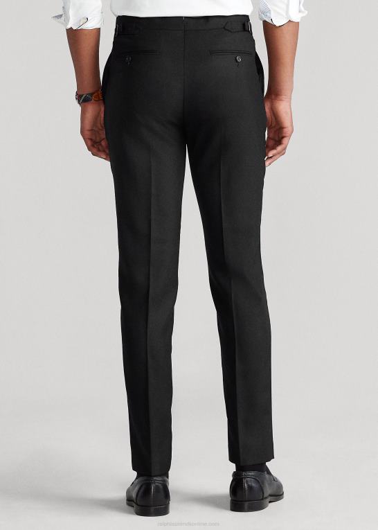 sort Mænd Ralph Lauren uld oxford jakkesætsbuks Z426B713