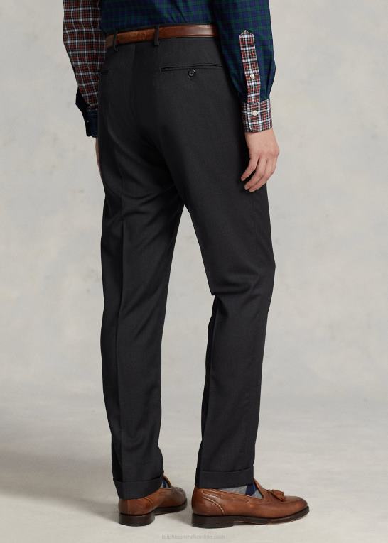 trækul Mænd Ralph Lauren slim fit uld twill bukser Z426B736
