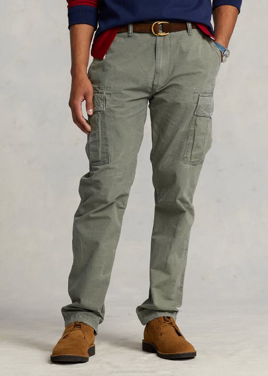 udendørs oliven Mænd Ralph Lauren afslappet pasform canvas cargo bukser Z426B1010
