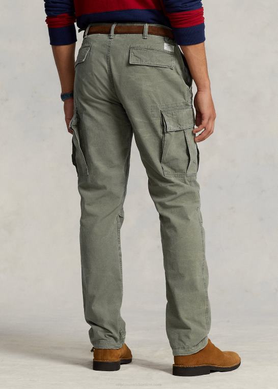 udendørs oliven Mænd Ralph Lauren afslappet pasform canvas cargo bukser Z426B1010