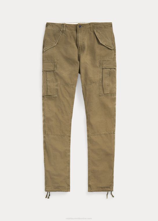 udendørs oliven Mænd Ralph Lauren slim fit canvas cargobukser Z426B503