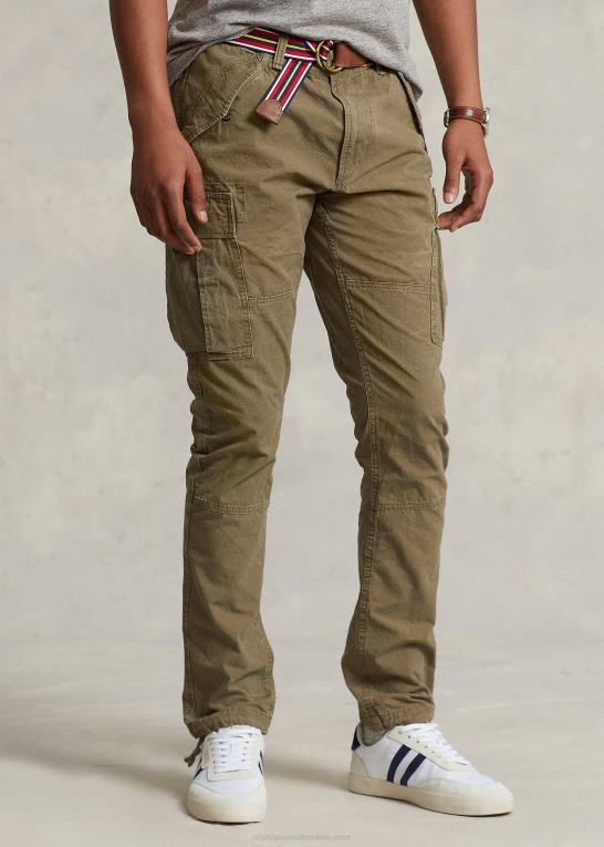 udendørs oliven Mænd Ralph Lauren slim fit canvas cargobukser Z426B503