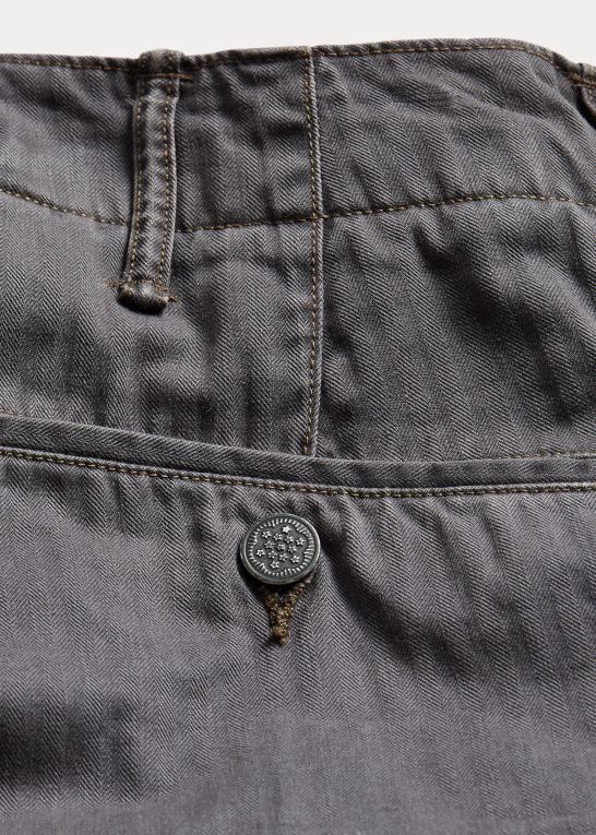 vasket sort Mænd Ralph Lauren felt sildebens twill bukser Z426B1754