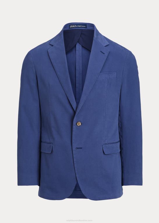 Nimes blå Mænd Ralph Lauren polo blød stretch chino sport frakke Z426B977