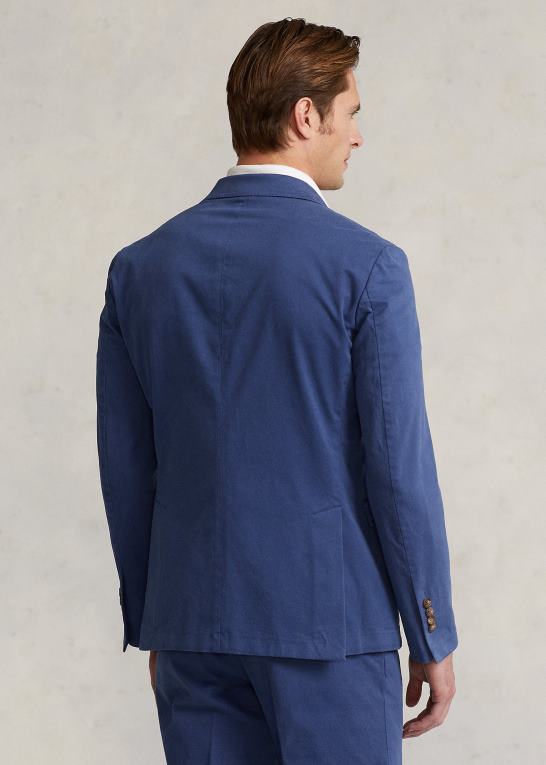 Nimes blå Mænd Ralph Lauren polo blød stretch chino sport frakke Z426B977