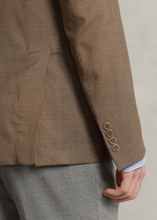 brun/brun Mænd Ralph Lauren polo blød sportsfrakke i uld i uld Z426B1103
