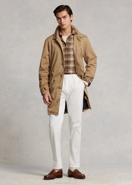 cafe tan Mænd Ralph Lauren twill vandrefrakke Z426B8666