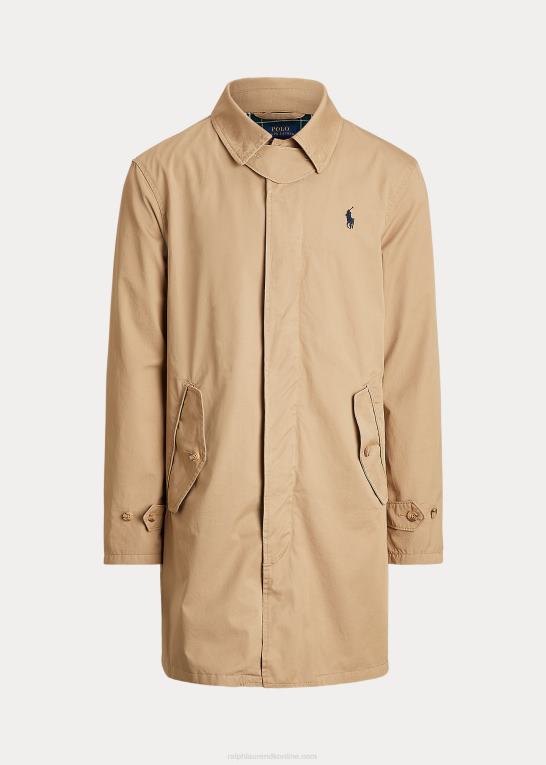 cafe tan Mænd Ralph Lauren twill vandrefrakke Z426B8666