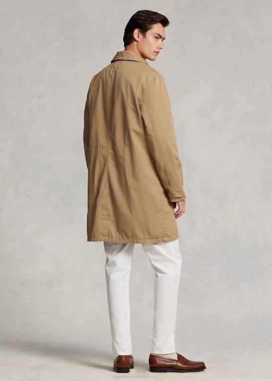 cafe tan Mænd Ralph Lauren twill vandrefrakke Z426B8666