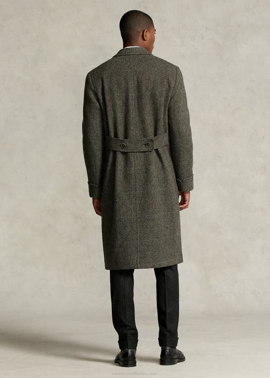 grå Mænd Ralph Lauren morehouse-kollektionen polo frakke Z426B1288