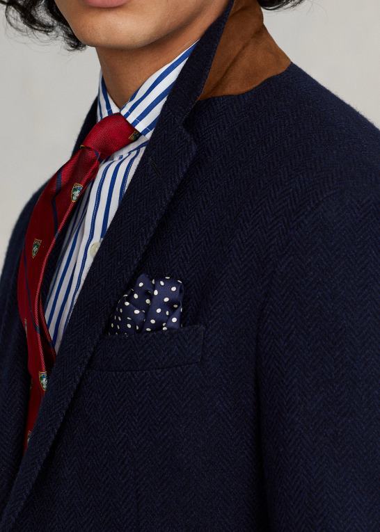 navy/mørk navy Mænd Ralph Lauren polo blød sportsfrakke med sildeben Z426B8489