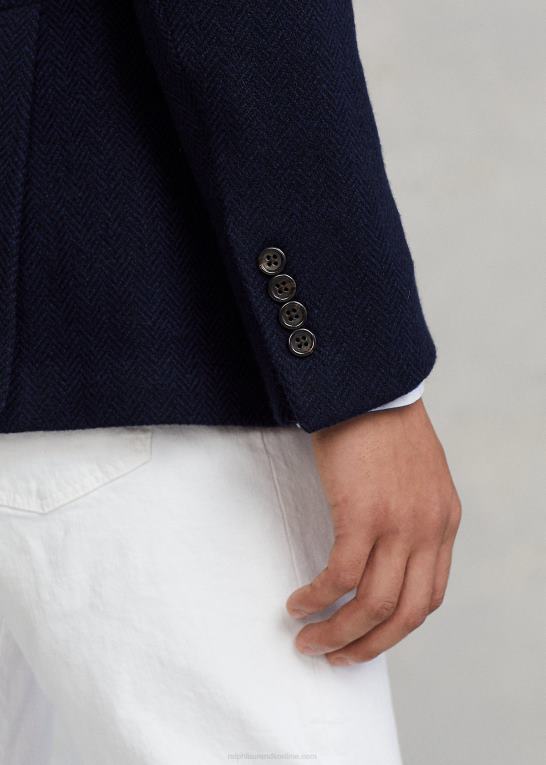 navy/mørk navy Mænd Ralph Lauren polo blød sportsfrakke med sildeben Z426B8489