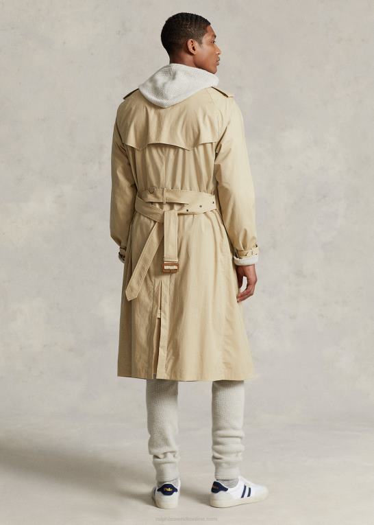 tan Mænd Ralph Lauren stretch bomuld trenchcoat Z426B148