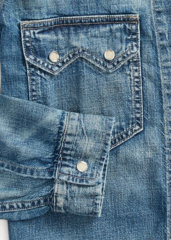 Hewson vask Mænd Ralph Lauren Hewson indigo denim westernjakke Z426B1717