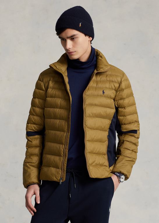 afsendelse tan Mænd Ralph Lauren pakbar vandafvisende jakke Z426B134