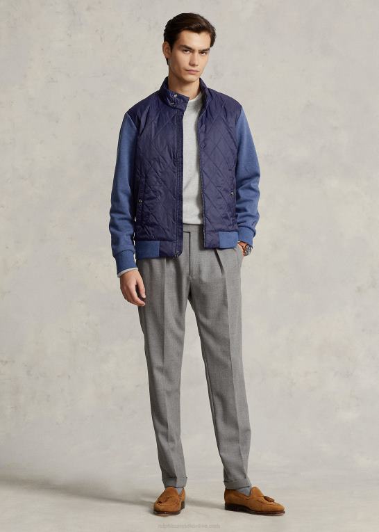 blå lyng/marine Mænd Ralph Lauren quiltet hybridjakke Z426B1270