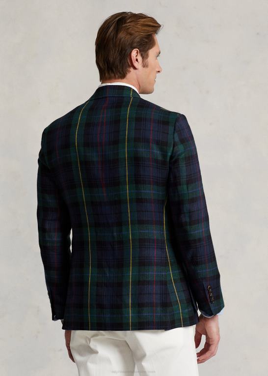 blackwatch m/rby deco Mænd Ralph Lauren rl67 plaid hørjakken Z426B1286