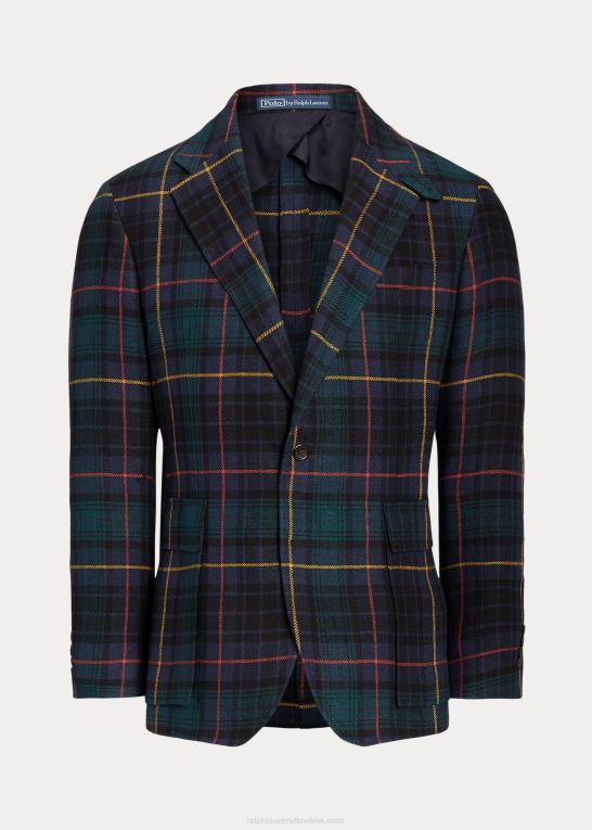 blackwatch rød/gul Mænd Ralph Lauren rl67 plaid hørjakken Z426B1177